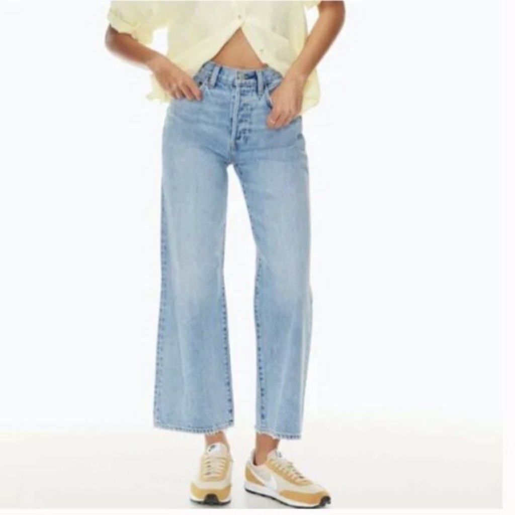 Denim Forum Farrah Lo-Rise Wide Leg Jeans Size 24